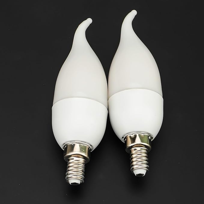 Bestview LED Flame Effect Light Bulbs,3 Modes Flickering Light Bulbs, Smart E12 Chandelier Base Candle Fire Light Bulb for Halloween, Christmas,Party, Porch Indoor&Outdoor Home Decoration -6 Pack