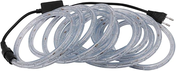 9.9ft 2-Wire Waterproof LED Rope Light Kit,110V-120V PVC 30 LED/M Tube Lights Strip for Background, Outdoor, Christmas, Home Decoration(Blue)
