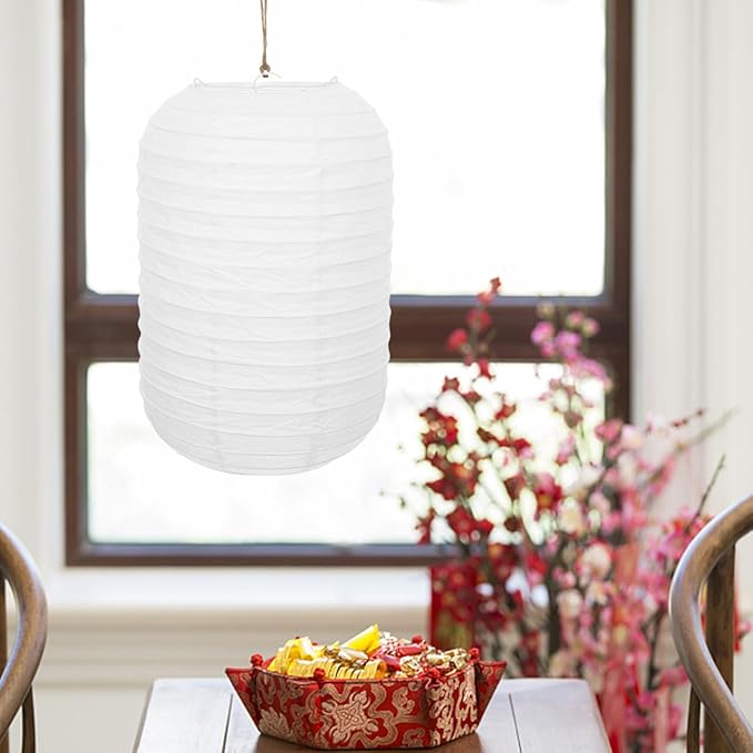 Uonlytech 2Pcs Wedding Decor Japanese Lantern Lamp : White Lanterns for Indoor Outdoor Home Yard Ramen Restaurant Decoration Mushroom Decor