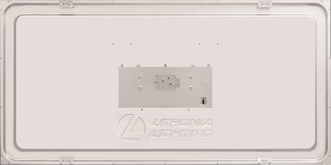 Lithonia Lighting CPANL 2x4 LED Flat Panel Light, 2 ft. by 4 ft. LED Light Panel, Ceiling Lighting Fixture, 3500K/4000K/5000K Switchable CCT, Includes Direct Ceiling Mount Bracket (2-Pack)