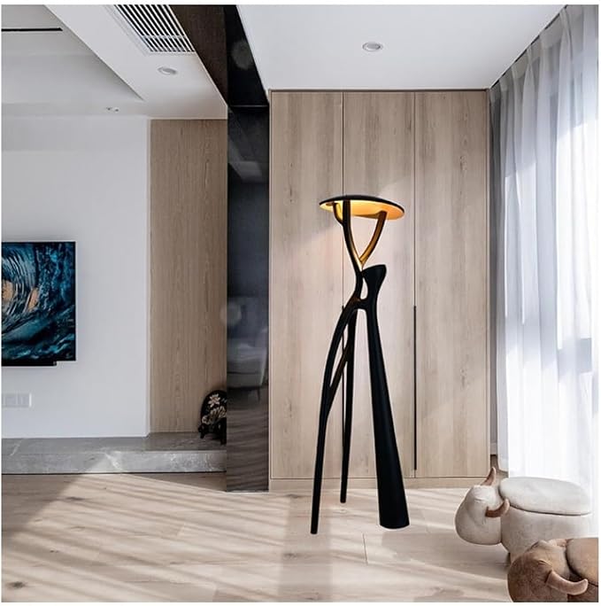 Standing Lamps Hotel Lobby Floor Lamp Exhibition Hall, Shopping Mall, Villa Living Room, Resin Resilient Tree Branch Sculpture (Excluding Light Source) Decorate(Medium)