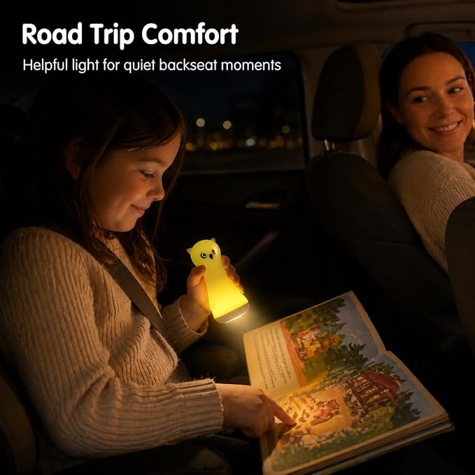 Toys for 3-10 Year Old Girls, Night Light With Flashlight for Kids-Rechargeable LED Dimmable Night Light for Toddler Bed Room Handheld Emergency Flashlight for Camping Gear Hallway Stairway Walking