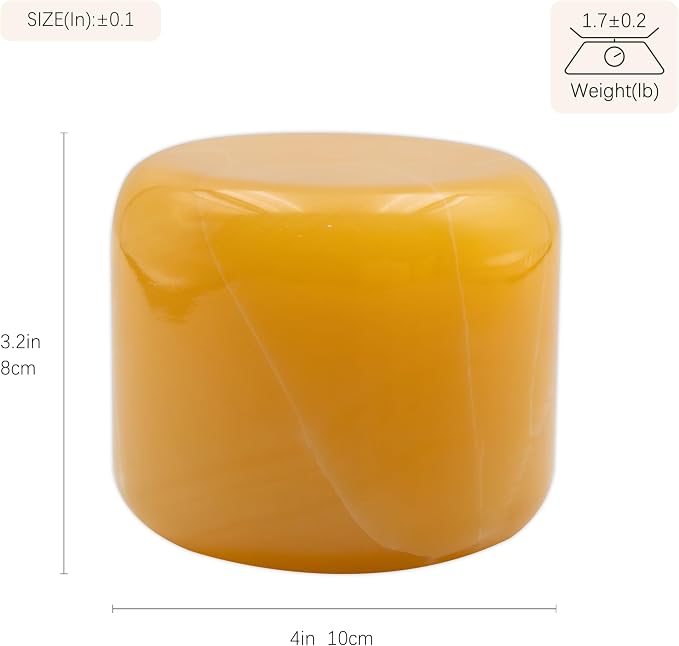 Marmor Marble Lamp Table Lamp Unique Stone Touch Lamp Pat Lamp Type-C 3 Way Bedside Lamp Ambient Light Bedroom Stands Night Light Decorative LED Warm Portable Lamp Rechargeable (Amber Jade)