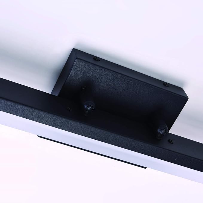 mirrea 24in Modern LED Vanity Light for Bathroom Lighting Dimmable 24w Black Painted (Cold White 5000K)