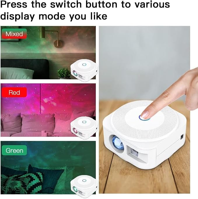Galaxy Projector,Star Projector Galaxy Light,Northern Lights Projector,Aurora Starlight Projector,Rotatable Nebula Lamp,Smart APP&Voice Control,24H Timer,LED Night Light Projector for Adult Kids White