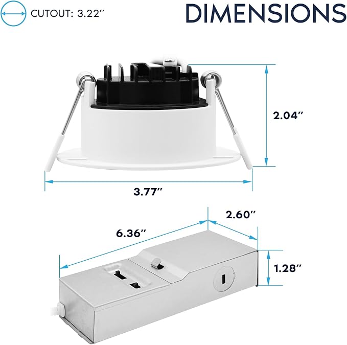 LUXRITE 3 Inch LED Recessed Light, Regressed Mini Panel Spotlight, 5CCT 2700K-5000K, 9/12 Watt, 750/1000 Lumens, Dual Dimmable (TRIAC & 0–10V), 90° Beam, Wet Rated, ETL Listed (4 Pack)
