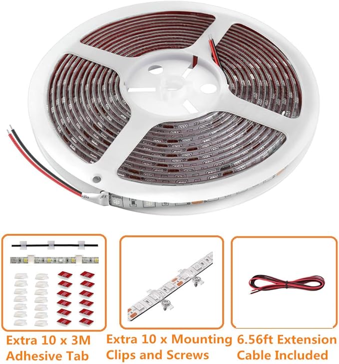 RV Awning LED Light Strip, 13FT 12V for Camper Motorhome Travel Trailer Concession Stands Food Trucks, Waterproof Exterior for Party BBQ