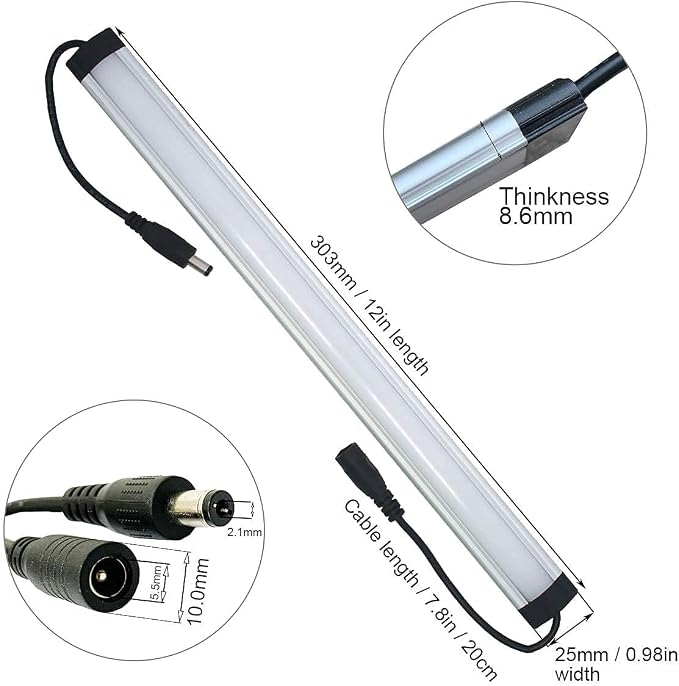 Motion Sensor Cabinet LED Lighting Kit. Plug in. Perfect to Work as Motion Activated Lighting for Under Cabinets Closets Wardrobe Hallway Stair Beds Garage Kitchen. 3-Light-Bar. Warm White 3000K