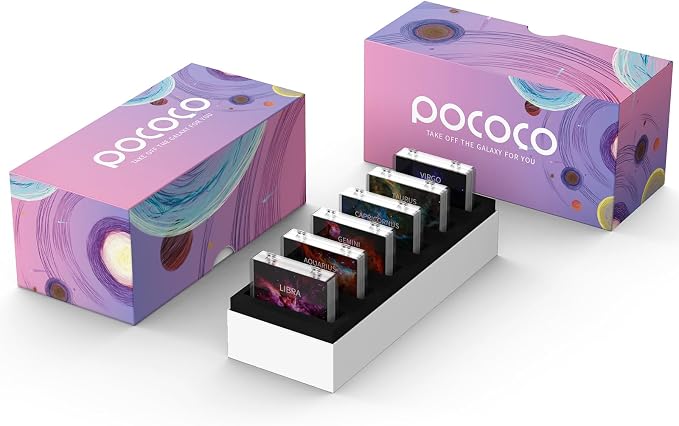 POCOCO Realistic Constellation-1 Series Discs, 5K Resolution, Realistic Patterns, 6 Pieces