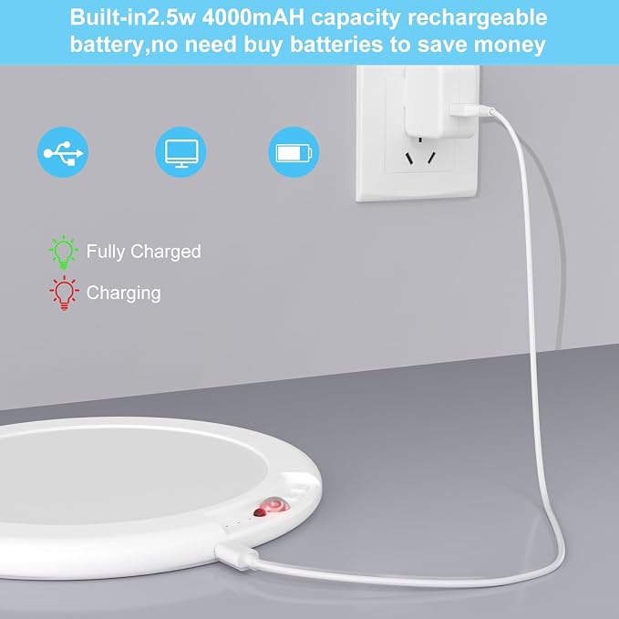 LINEWAY Rechargeable Motion Sensor Ceiling Light with Remote,Battery Operated LED Ceiling Lights 3 Colors Dimmer 7.5'' Wireless Closet Light Magnetic Motion Activated Shower Light for Shed Pantry | Battery Operated LED, 3 Colors Dimmer, Wireless with R...