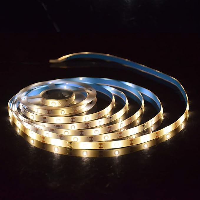 Solar LED Light Strip Outdoor Tape Rope Lights Waterproof 10ft Garden Path Decorative Lighting with 8 Modes for Outside, Wrap, Party, Stair, Step, Gazebo, Yard, Wedding, 2 Pack