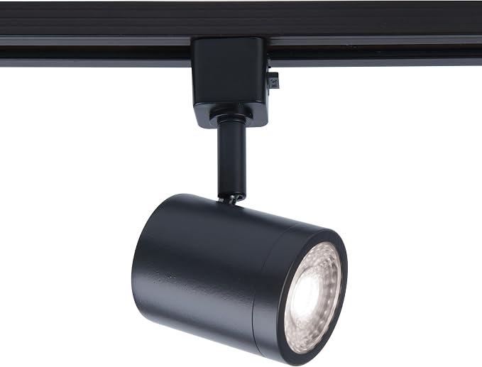 WAC Lighting Charge 8010 LED Adjustable Track Head 5-CCT Selectable 9W 865 Lumens Fully Dimmable in Black for H-Style 3 Wire Track