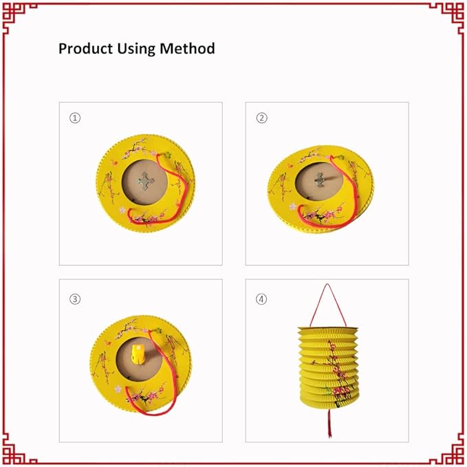 15Pack Chinese Japanese Hanging Paper Lanterns with LED Lights, Colorful Asian Flower Bird Lanterns,Festival Decoration for Chinese Middle Autumn Festival, Oriental Party, Wedding
