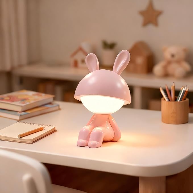 Night Lights for Kids,Rechargeable Table Light,Touch Bedside Lamps,Cordless Dimmable Warm White Light,Baby Nursery,Breastfeeding,Sleep Aid,Bunny Cute Decor Gifts for Newborn Toddler Boy Girls
