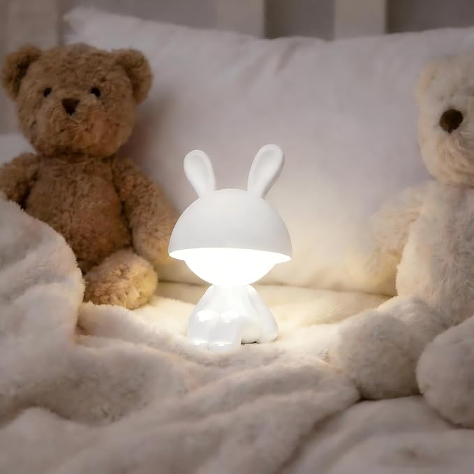 Night Lights for Kids,Rechargeable TableLamp,Touch Bedside Lamps,Cordless Dimmable Warm White Light,Baby Nursery,Breastfeeding,Sleep Aid,Cute Bunny Decor Gifts for Toddler Boys Girls Adults