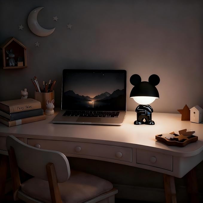 Night Lights for Kids,Rechargeable Table Light,Touch Bedside Lamps,Cordless Dimmable Warm White Light,Baby Nursery,Breastfeeding,Sleep Aid,Cute Decor Gifts for Newborns Toddlers Boys Girls