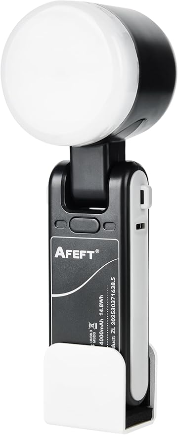 Portable LED Photography Light Adjustable Color Temperature & Brightness Handheld Fill Light Photography, Videography, and Live Streaming Lighting (Black)