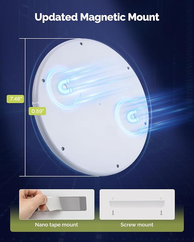 Waterproof Shower Light Battery Operated Ceiling Light with Remote | 7.48" Rechargeable Wireless Motion Sensor Stick On LED Lights Indoor 3000K/4500K/6500K Dimmable for Bathroom, Bedroom, Closet