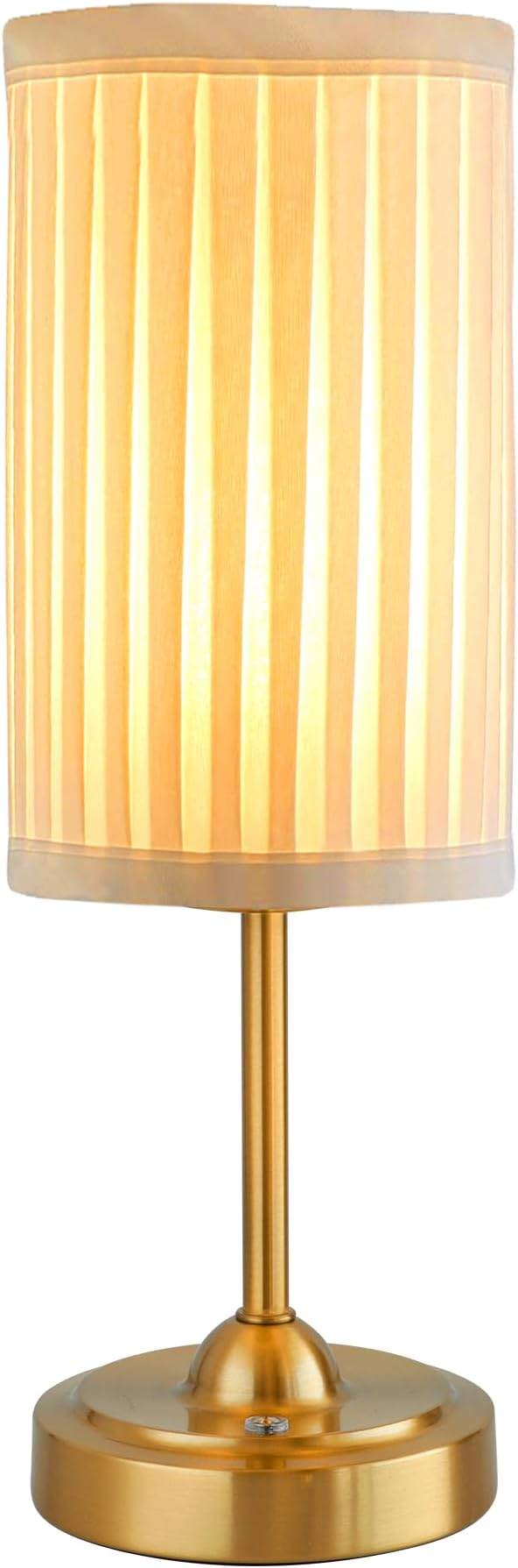 Mr.White Rechargeable Cordless Table Lamp with Fabric Shade, 5200mAh Battery Operated LED Touch Table Light, for Restaurant Kitchen Patio Dinner (Bronze)