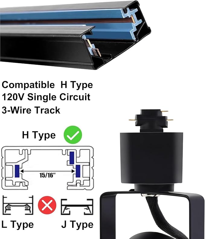 RGBW Track Lighting Heads 12W Multicolor Remote LED Track Lights Fixtures for Accent Retail Kitchen Artwork,120V Linear Track Light H Type-CRI90+ 24° 1200lm - 16 Pack (Black)