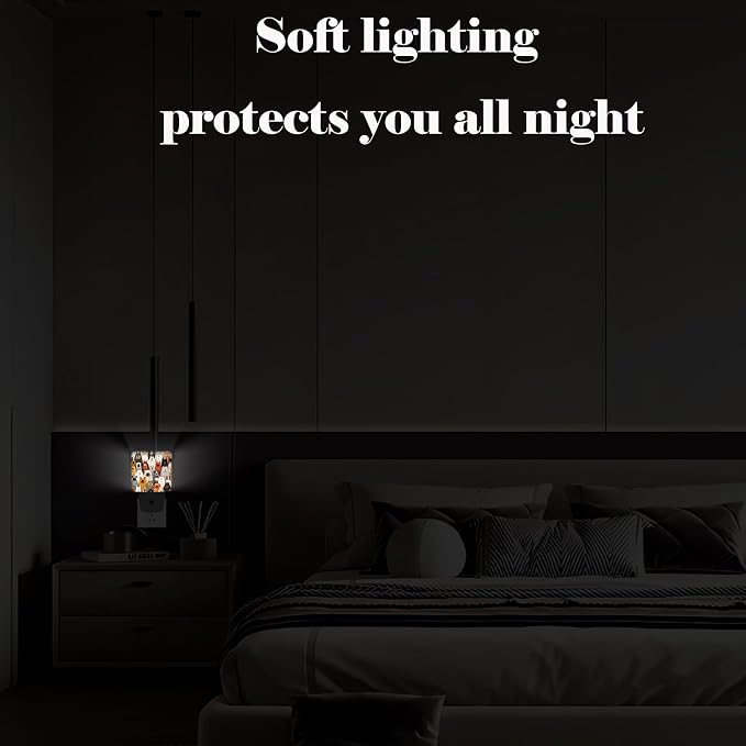 Cute Dog Night Light,Smile Puppy Plug Into Wall Decor for Stairway,Hallway,Kitchen,Dusk to Dawn Sensor Nightlights for Boys/Girls/Women/Men Room Gifts