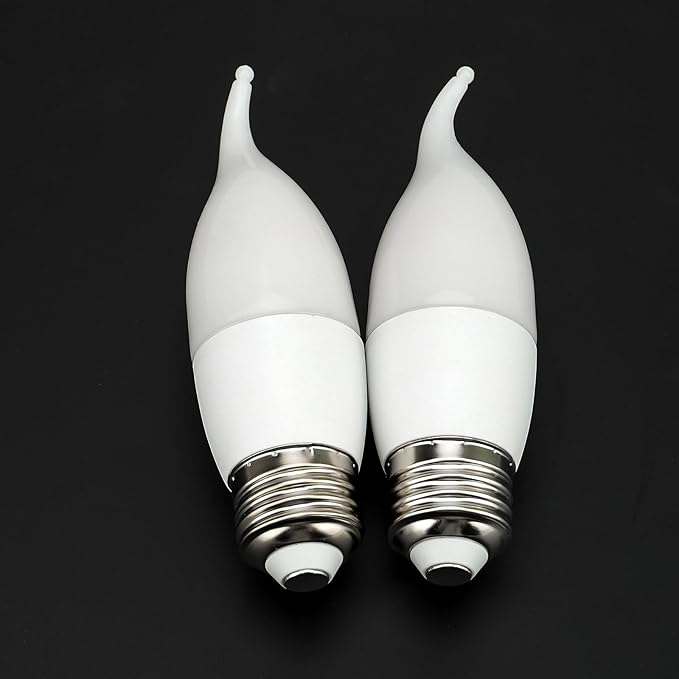 Bestview LED Flame Effect Light Bulbs,3 Modes Smart E26 Chandelier Base Flickering Candle Fire Light Bulb for Halloween, Christmas, Party, Porch, Indoor&Outdoor Home Decoration (2 Pack)