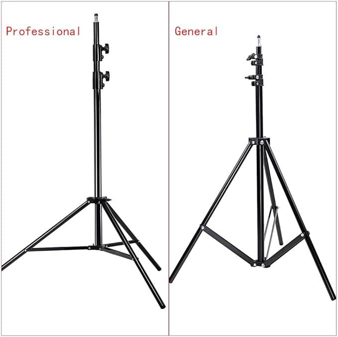 NEEWER PRO 9feet/260cm Spring Loaded Heavy Duty Photography Photo Studio Light Stands with 1/4" Screw & 5/8 Stud for Video, Portrait and Photography Lighting (2 Packs)