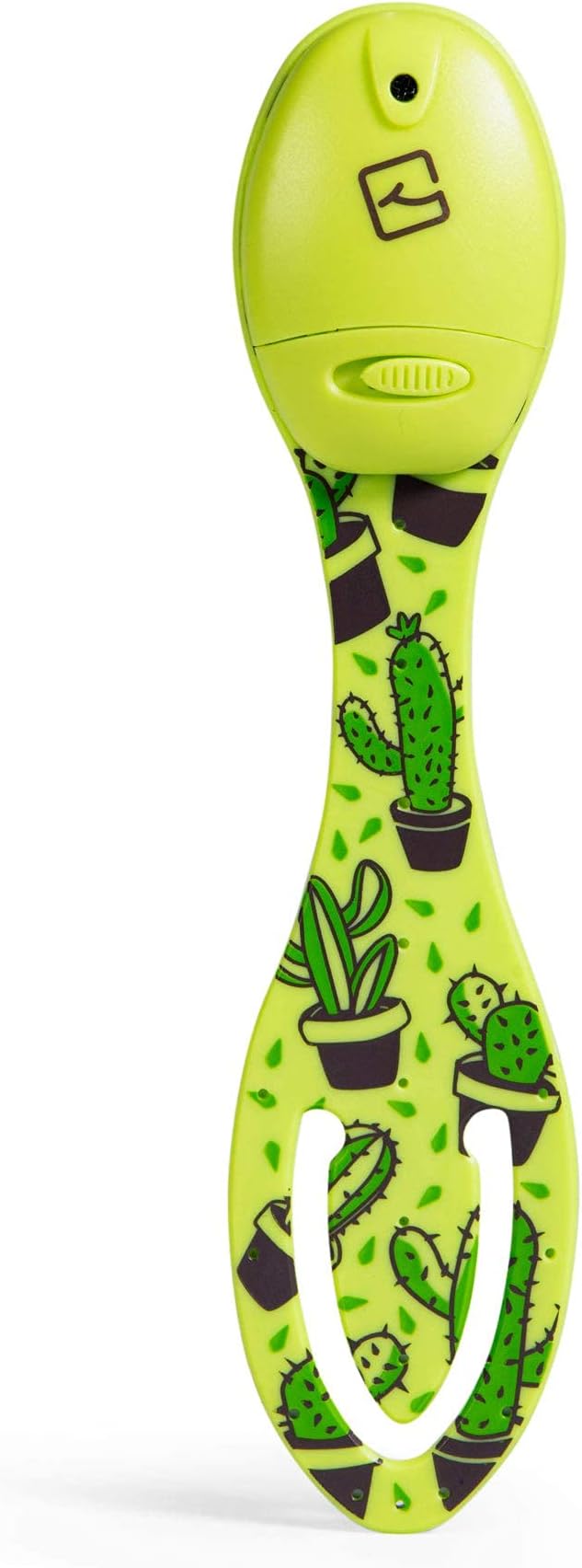 Gifts for Readers & Writers Book Light, Clip On Reading Light for Bed, 2in1 Flexilight & Bookmark, Small & Lightweight with a Soft Glow, 2 Batteries Included, Cactus