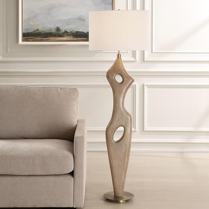 Uttermost 30486-1 Almyra - 1 Light Floor Lamp-65.5 Inch Tall and 21 Inch Wide