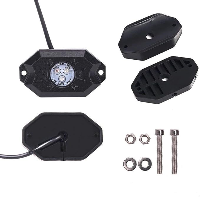 8 pc White Heavy Duty Rock Lights Undercarriage, Bed Light,Exterior Interior,Boat,RZR,pods