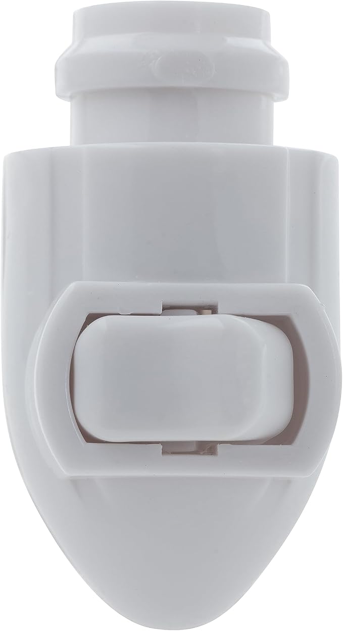 Plug in Night Light Module Includes 4 Watt Bulb, White Plastic, Great for Making Your Own DIY Decorative Night Lights, Pack of 4