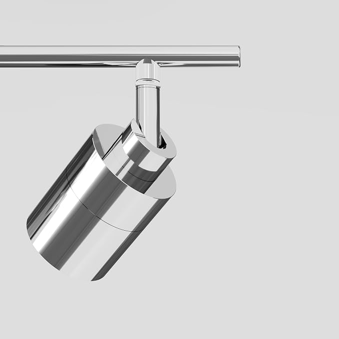 Shura Chrome 3-Light Track Light with Rotatable Heads, Integrated LED Bulbs, 2 ft. Track Lighting Kit, 3000k, 1470 Lumens