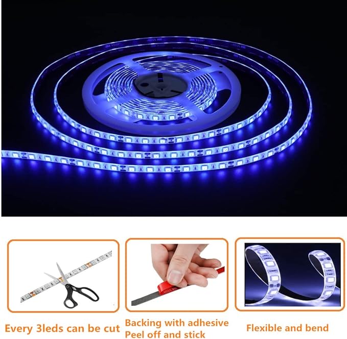 RV Awning Led Lights, 20FT 12V Camper Awning Lights for Camper Motorhome Travel Trailer Concession Stands Food Trucks, Waterproof RV Exterior Awning Light Strip for Party BBQ