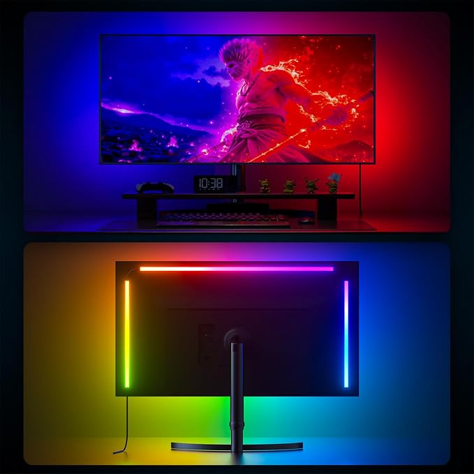 MIHEAL Gaming Monitor Light, Backlight with Screen Color sync Effect for 32inch Computer Monitor, Compatible with Windows