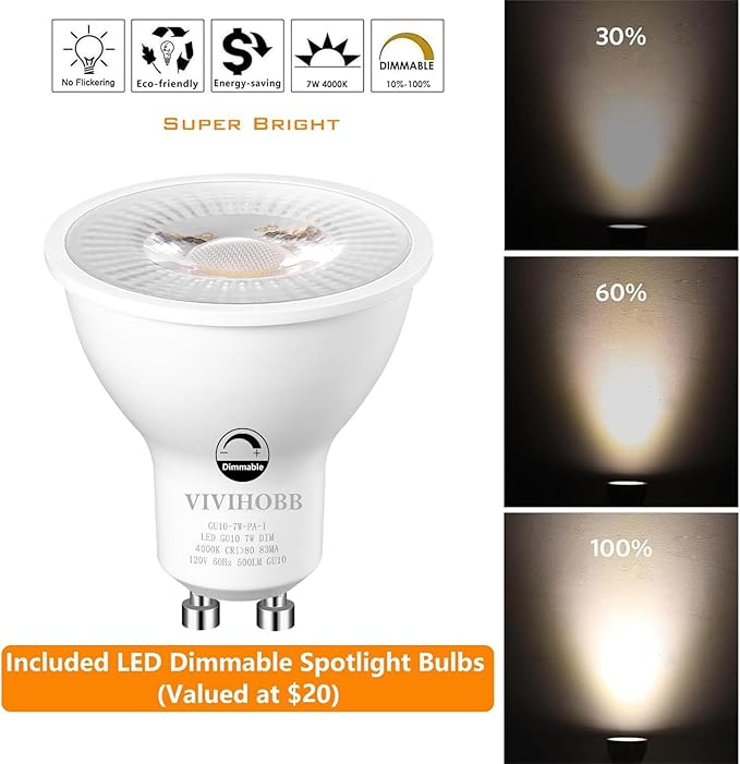 6 Light Plug in Track Lighting Kit,Modern Plug in Ceiling Light Fixture,16.4ft Cord,6 Way Ceiling Spot Lighting,Flexibly Rotatable Light Head (White)