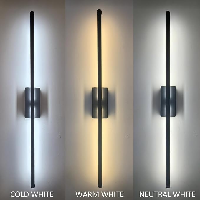 Peel and Stick on Battery Operated Wall Sconces Set of 2 | Easy Install No Drilling Sconces, Wireless Rechargeable Adhesive Wall Lights for Pictures, Living Room, Bedroom (28.3'')