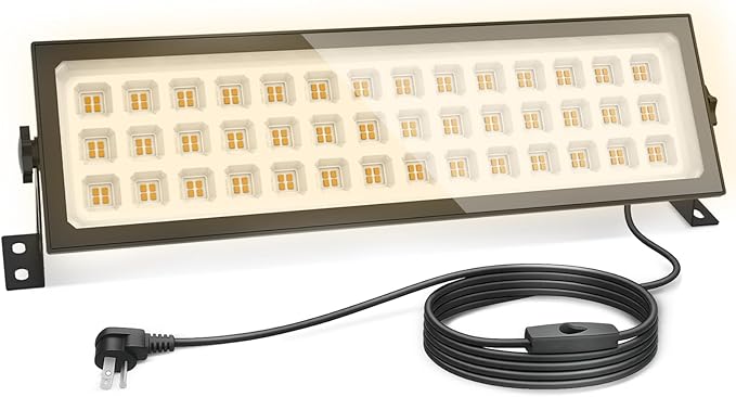 Linkable LED Shop Lights Warm, Ultra Bright 100W 15000LM Aluminum Plug in Garage Light w/ 9.84ft Power Cord, 3000K Work Light Bay Lighting for Garage, Workshop, Warehouse (1 Pack)
