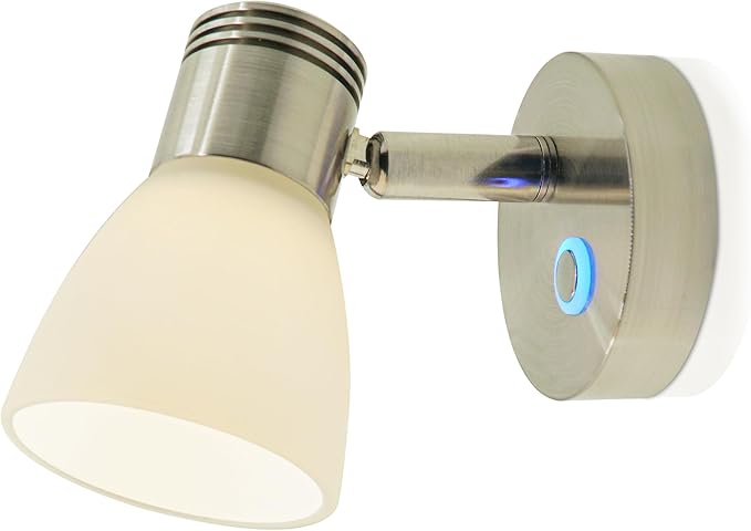THALASSA RV Interior Lights LED 12V Fixtures Dimmable Boat Reading Lamp 12 Volts 3W Wall Sconce LED for Marine Caravan Camper Van Indoor Warm White Sconces Lighting