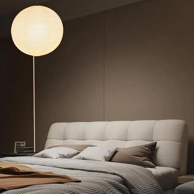 Lamp Shades Paper Lanterns Shade Chinese Lantern Lights Pendant Light White Japanese Cover (1, Off-White)
