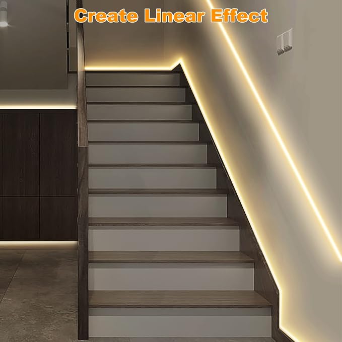 Tatazone WiFi Smart White COB Led Strip Light with Remote | 16.4ft, 4000K, Work with Alexa and Google, Timer, Group Control, Dimmable Neutral White for Cabinet, Room, Kitchen, Shelf