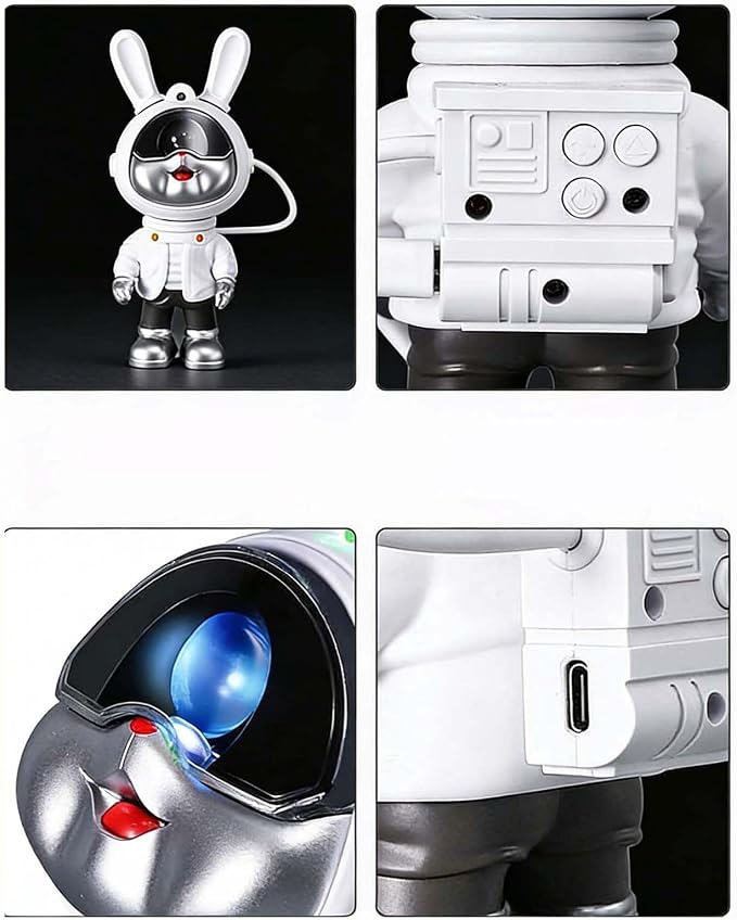 North Pole Galaxy Light Aurora Projector LED Star Projector for Bedroom Nebula Lamp Mechanical Rabbit Electric Light with 7 Light Effects, Remote Control for Parties