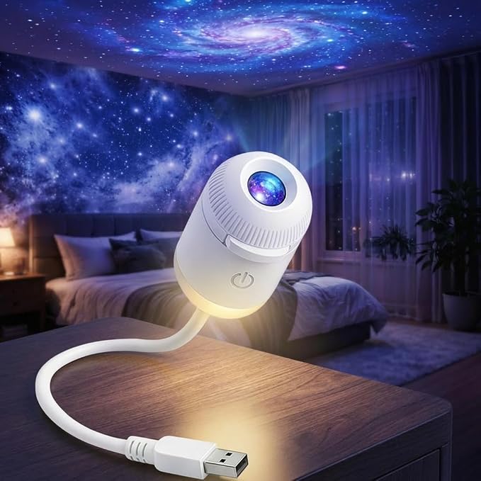 Galaxy Projector Night Light, Star Projector USB LED Starry Sky Ceiling Lamp