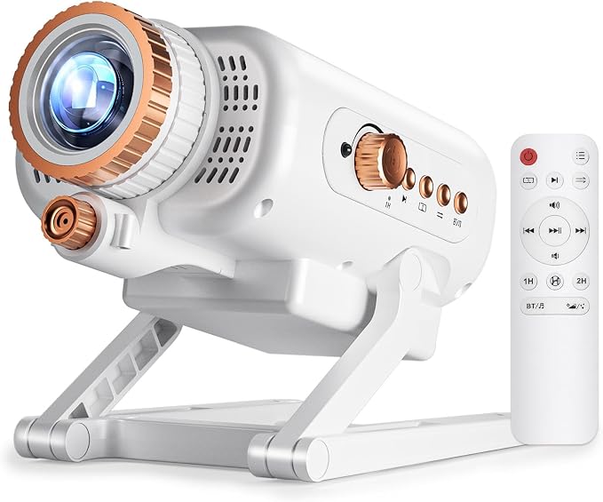 3D Galaxy Projector, Star Projector,60 Scenes, Bluetooth Speaker & Timer | 500" HD Giant Screen Projection, Stylish Bedroom & Kids' Room Decor, Great Birthday & Holiday Gift Choice