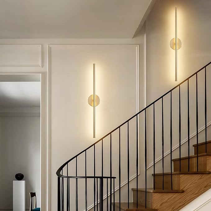 KARTOOSH Battery Operated Wall Sconces Set of Two Wireless Wall Lights | Rechargeable Wall Sconce with Remote 350°Rotate Dimmable 3000K LED Wall Lamp for Living Room, Bedroom, Hallway