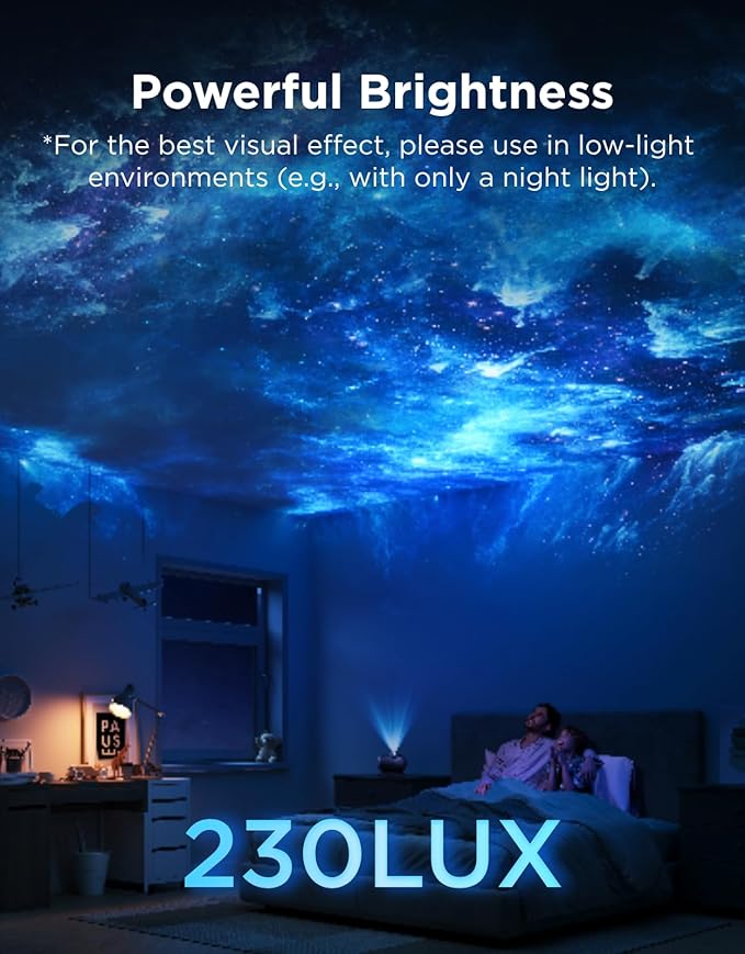 Govee Galaxy Light Star Projector 2 Pro, 4 Megapixel HD Lens, Planetarium Projector work with Matter, Night Light Projector with 20+ Preset Scenes, Star LED Lights Projector, Room Decor, Gift for Kids