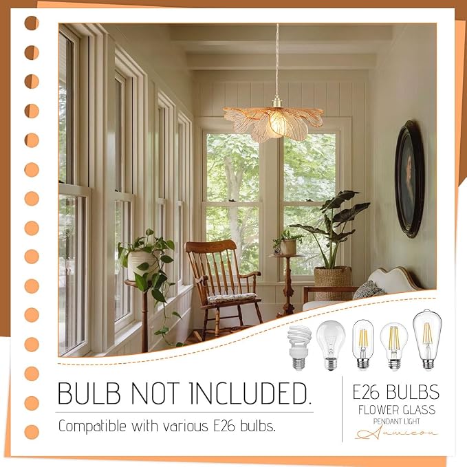 Modern Gold Brass Pendant Lights Kitchen Island, 15.74" Large Glass Pendant Light Mid Century Ceiling Hanging Lighting with Amber Hand Blown Glass Shade for Bedroom Dining Room