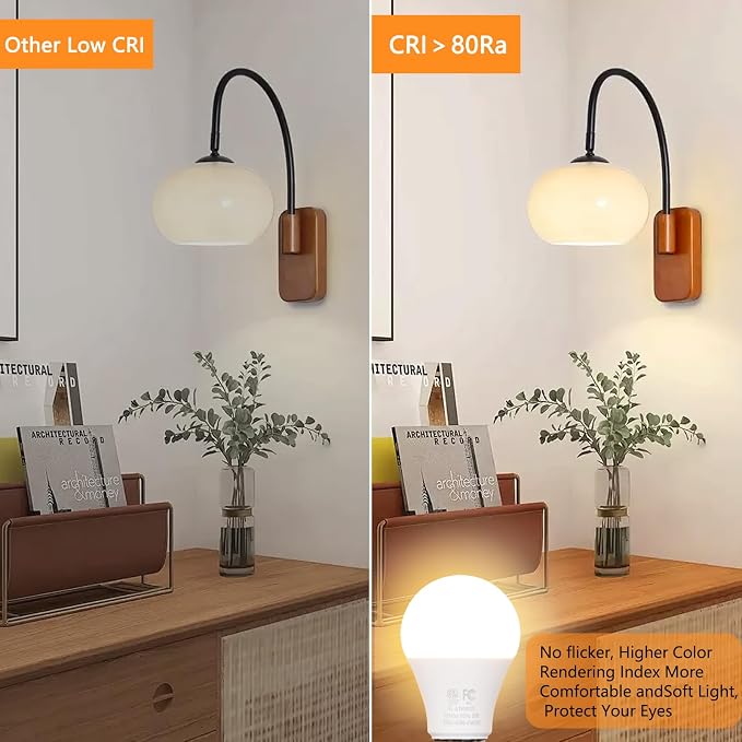 Gupuzm A19 LED Remote Control Bulbs, 800LM 9W, Equivalent to 60W Bulbs, Dimmable Bulb with Remote Control 3000K-6000K, E26 Base, CRI 80+,2.4GHz, Lifespan Over 25,000 Hours (9W-1 Remote-1 Bulb)