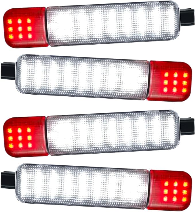 LED Side Door Panel Courtesy Lights Fit for Chevy Sierra GMC C/K | Fit for Yukon Silverado 1500 2500 3500 Avalanche, Suburban, Hum-mer H2 Car Interior Panel Lighting,4 Pcs