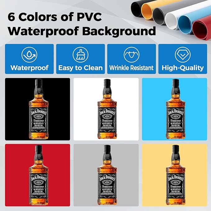 Photo Light Box, Portable 12/16/20/24/32 Inch Photo Studio Light Box, Shooting Tent Kit with 243 Light Beads and 6 Color Backdrops.Lightbox with 3 Stepless Dimming Light Boards for Product Photography