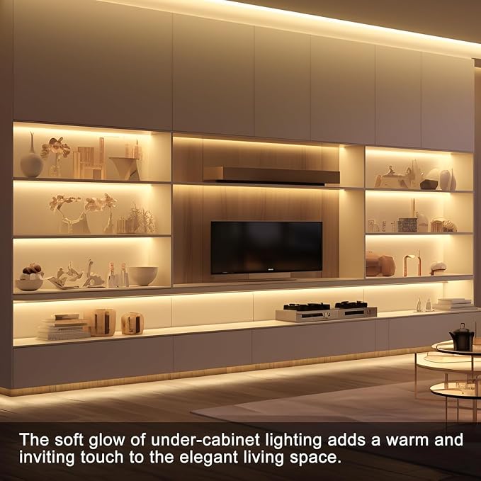 9-Lights LED Recessed Lighting Wall Panel Lights,Self-Adhesive Wood Slat Wall Panel Strip Light,4000K Touchable Switch Dimmable LED Aluminum Channel lamp,Under Cabinet Light(39in+31.5in+23.6in)